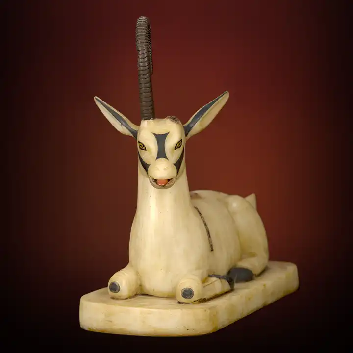 CALCITE IBEX VASE