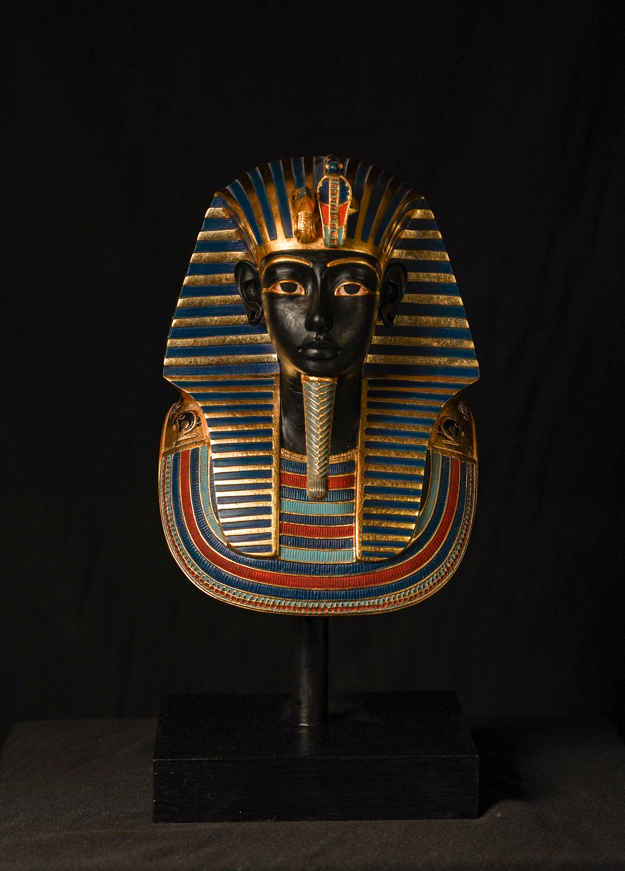 Egyptian King Tutankhamun Mask, 27 cm in Height, Museum replica for King Tutankhamun's Mask, Replica Mask for King Tutankhamun for sale.
